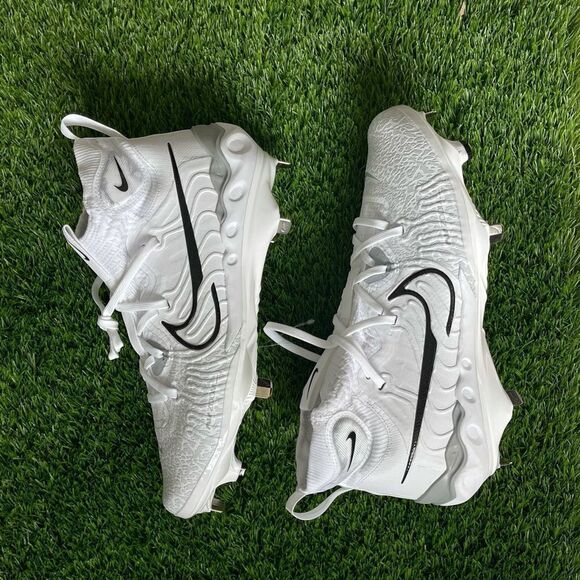Nike Alpha Huarache NXT MCS White Baseball Cleats - Picture 2 of 6